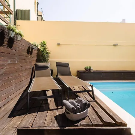 Private Pool Chiado Gem, Patio Retreat Wac Daire Lisboa